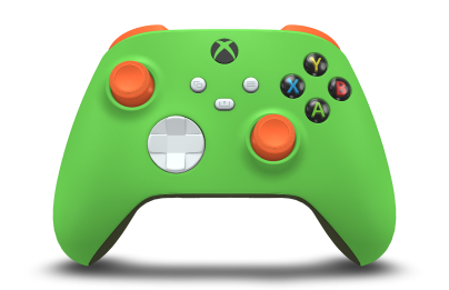 Xbox 無線控制器 - Corps: Velocity Green, BMD: Robot White, Joysticks: Zest Orange
