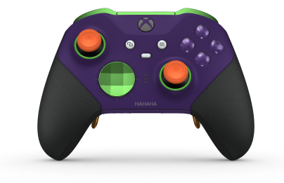 Xbox Elite Wireless Controller Series 2 - Core - Corpo: Roxo Astral + Pegas em Borracha, Botão Direcional: Faceta, Verde Veloz (Metal), Traseira: Roxo Astral + Pegas em Borracha
