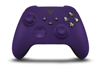 Manette avec corps Astral Purple, BMD Astral Purple et joysticks Astral Purple - Vue avant