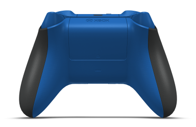 Xbox Wireless Controller - 機身: 碳黑色, 方向鍵: 衝擊藍, 搖桿: 衝擊藍