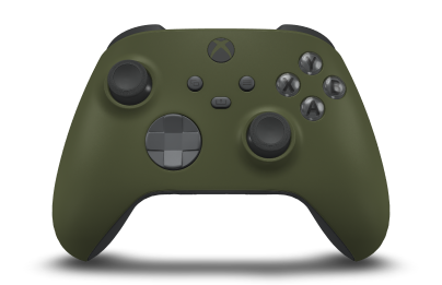 Xbox Wireless Controller - Corpo: Verde Noturno, Botões Direcionais: Storm Grey, Manípulos Analógicos: Preto Carbono