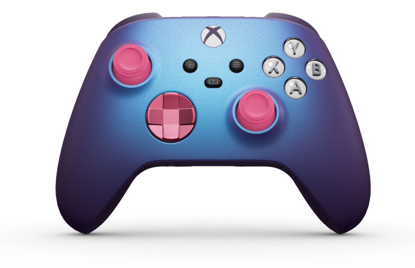Xbox Wireless Controller - Body: Stellar Shift, D-Pads: Deep Pink (Metallic), Thumbsticks: Deep Pink