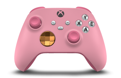 Xbox Wireless Controller - Body: Retro Pink, D-Pads: Soft Orange (Metallic), Thumbsticks: Deep Pink
