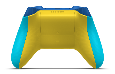 Manette sans fil Xbox - Cuerpo: Azul dragón, Crucetas: Amarillo rayo, Palancas de mando: Amarillo rayo