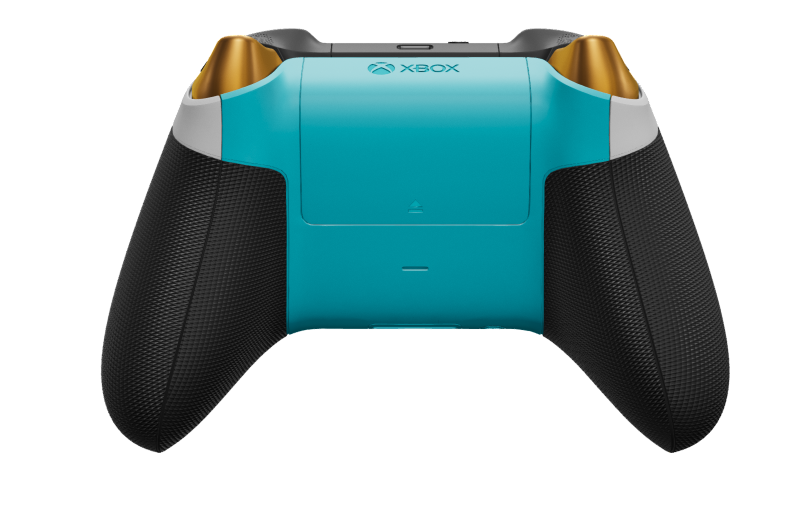 Xbox Wireless Controller - Corps: Pride, BMD: Soft Orange (métallique), Joysticks: Carbon Black
