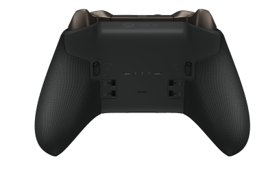 Bezprzewodowy kontroler Xbox Elite Series 2 — Core - Corps: Carbon Black + poignées caoutchoutées, BMD: Facette, Stom Gray (métal), Arrière: Carbon Black + poignées caoutchoutées