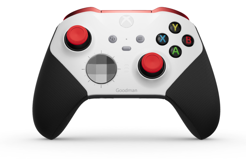 Xbox Elite Wireless Controller Series 2 - Core - Body: Robot White + Rubberized Grips, D-pad: Faceted, Storm Gray (Metal), Back: Storm Gray + Rubberized Grips