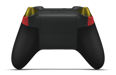 Xbox Wireless Controller - Corpo: Vermelho Forte, Botões Direcionais: Amarelo Relâmpago (Metálico), Manípulos Analógicos: Vermelho Forte