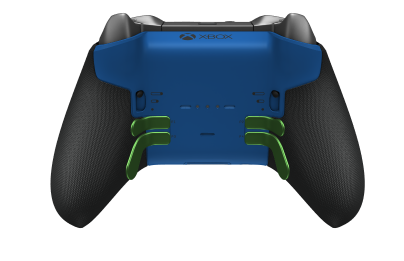 Xbox Elite Wireless Controller Series 2 - Core - Vorderseite: Velocity Green + gummierte Griffe, D-Pad: Facetten, Photon Blue (Metall), Rückseite: Shock Blue + gummierte Griffe