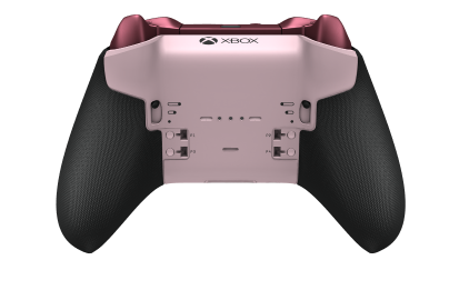 Xbox Elite 無線控制器 Series 2 - Core - Body: Soft Pink + Rubberized Grips, D-pad: Facet, Storm Gray (Metal), Back: Soft Pink + Rubberized Grips