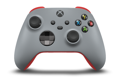 Xbox Wireless Controller - Body: Ash Gray, D-Pads: Carbon Black (Metallic), Thumbsticks: Carbon Black