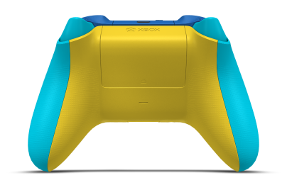 Xbox Wireless Controller - Corps: Dragonfly Blue, BMD: Lightning Yellow (métallique), Joysticks: Lightning Yellow