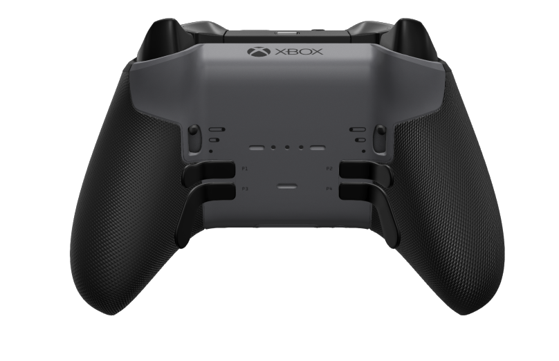 Xbox Elite Wireless Controller Series 2 - Core - Body: Shock Blue + Rubberized Grips, D-pad: Facet, Storm Gray (Metal), Back: Storm Gray + Rubberized Grips