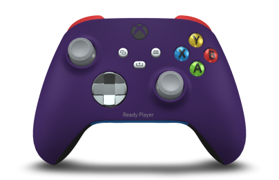 Xbox Wireless Controller - Body: Astral Purple, D-Pads: Ash Gray (Metallic), Thumbsticks: Ash Gray