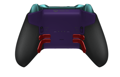 Xbox Elite Wireless Controller Series 2 - Core - Body: Shock Blue + Rubberized Grips, D-pad: Facet, Pulse Red (Metal), Back: Astral Purple + Rubberized Grips
