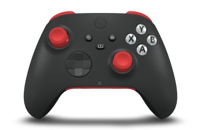 Xbox Wireless Controller - Body: Carbon Black, D-Pads: Carbon Black, Thumbsticks: Pulse Red