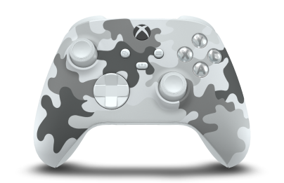 Xbox Wireless Controller - Body: Arctic Camo, D-Pads: Robot White, Thumbsticks: Robot White