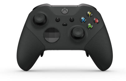 Xbox Elite Wireless Controller Series 2 - Core - Corpo: Carbon Black + Rubberized Grips, Botão Direcional: Faceta, Preto Carbono (Metal), Traseira: Carbon Black + Rubberized Grips