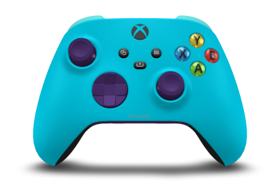 Xbox Wireless Controller - Body: Dragonfly Blue, D-Pads: Astral Purple, Thumbsticks: Astral Purple