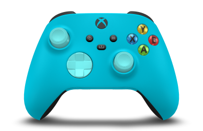 Xbox Wireless Controller - Body: Dragonfly Blue, D-Pads: Glacier Blue, Thumbsticks: Glacier Blue