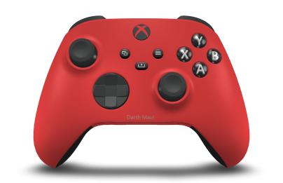 Xbox Wireless Controller - Hoofdtekst: Pulse Red, D-Pads: Carbon Black, Duimsticks: Carbon Black