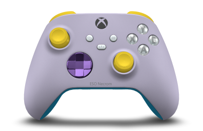 Xbox 무선 컨트롤러 - Body: Soft Purple, D-Pads: Astral Purple (Metallic), Thumbsticks: Lightning Yellow