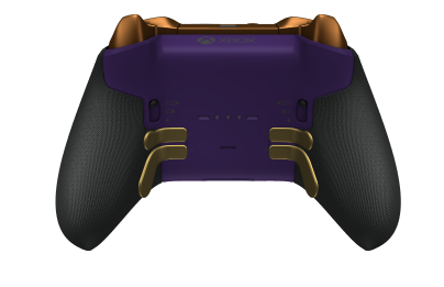 Xbox Elite Wireless Controller Series 2 – Core - Body: Astral Purple + Rubberised Grips, D-pad: Facet, Gold Matte (Metal), Back: Astral Purple + Rubberised Grips