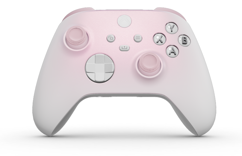 Xbox Wireless Controller - 機身: Cosmic Shift, 方向鍵: 機器白, 搖桿: 柔和粉紅