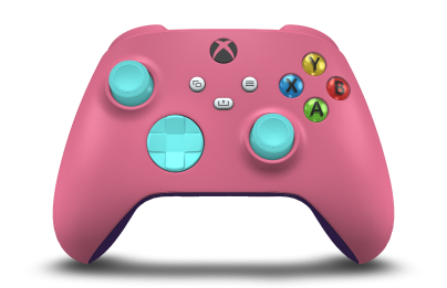 Xbox Wireless Controller - Body: Deep Pink, D-Pads: Glacier Blue, Thumbsticks: Glacier Blue