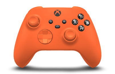 Xbox Wireless Controller - Hoofdtekst: Zest-oranje, D-Pads: Zest-oranje, Duimsticks: Zest-oranje
