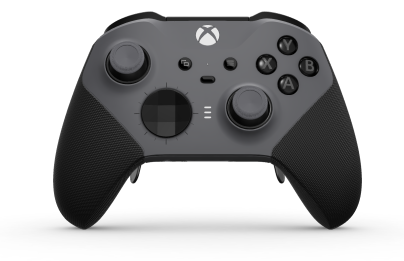 Xbox Elite Wireless Controller Series 2 - Core - Cuerpo: Gris tormenta + Agarres texturizados, Cruceta: Facetado, negro carbón (metal), Atrás: Gris tormenta + Agarres texturizados