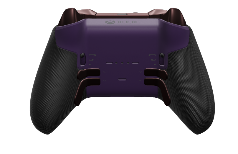 Xbox Elite Wireless Controller Series 2 - Core - Hoveddel: Astrallilla + gummigreb, D-blok: Facet, Granatrød (metal), Bagside: Astrallilla + gummigreb