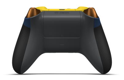 Xbox 무선 컨트롤러 - 機身: 午夜藍, 方向鍵: 亮黃色 (金屬), 搖桿: Storm Grey