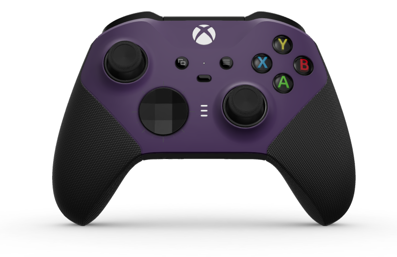 Xbox Elite Wireless Controller Series 2 - Core - Body: Astral Purple + Rubberised Grips, D-pad: Faceted, Carbon Black (Metal), Back: Carbon Black + Rubberised Grips