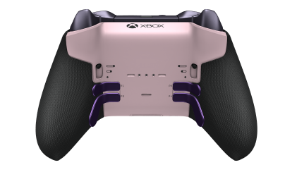 Xbox Elite Wireless Controller Series 2 - Core - Framsida: Carbon Black + gummerat grepp, Styrknapp: Facett, Astral Purple (Metall), Baksida: Ljusrosa + gummerat grepp