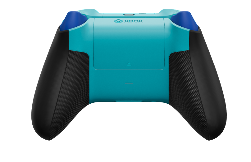 Xbox Wireless Controller - Hoofdtekst: Carbonzwart, D-Pads: Shockblauw, Duimsticks: Libelleblauw