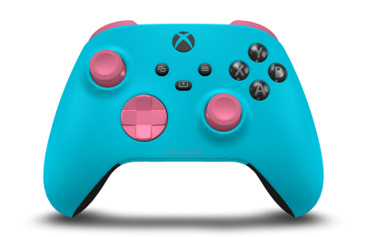 Xbox Wireless Controller - Body: Dragonfly Blue, D-Pads: Deep Pink, Thumbsticks: Deep Pink