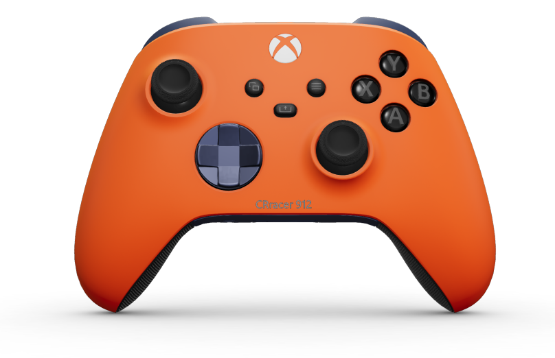 Xbox Wireless Controller - Body: Zest Orange, D-Pads: Midnight Blue (Metallic), Thumbsticks: Carbon Black