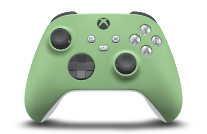 Xbox Wireless Controller - Body: Soft Green, D-Pads: Storm Grey, Thumbsticks: Storm Grey
