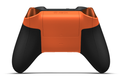 Xbox Wireless Controller - Text: Orangenschale, Steuerkreuze: Weiches Orange (Metallic), Analogsticks: Orangenschale