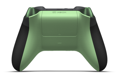 Xbox Wireless Controller - Corps: Noir carbone, BMD: Vert tendre (métallique), Joystick: Gris cendre