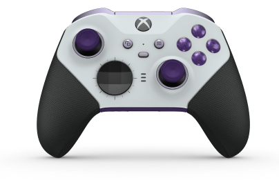 Xbox Elite Wireless Controller Series 2 - Core - Body: Robot White + Rubberized Grips, D-pad: Facet, Carbon Black (Metal), Back: Astral Purple + Rubberized Grips