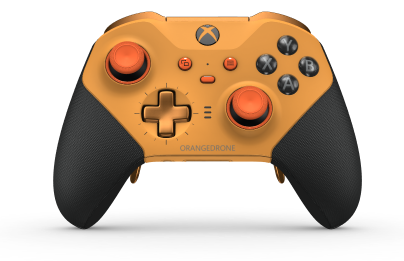 Xbox Elite Wireless Controller Series 2 - Core - Body: Soft Orange + Rubberised Grips, D-pad: Cross, Soft Orange (Metal), Back: Soft Orange + Rubberised Grips