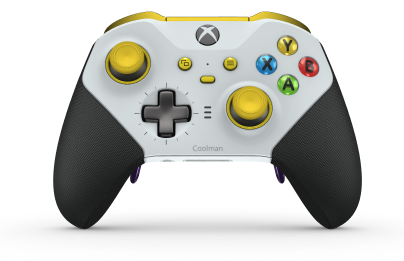 Xbox Elite Wireless Controller Series 2 – Core - Body: Robot White + Rubberized Grips, D-pad: Cross, Storm Gray (Metal), Back: Robot White + Rubberized Grips