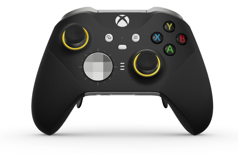 Xbox Elite 無線控制器 Series 2 - Core - Body: Carbon Black + Rubberised Grips, D-pad: Faceted, Bright Silver (Metal), Back: Robot White + Rubberised Grips