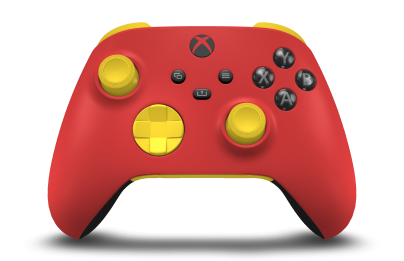 Manette sans fil Xbox - Body: Pulse Red, D-Pads: Lighting Yellow, Thumbsticks: Lighting Yellow