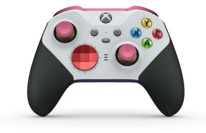 Xbox Elite Wireless Controller Series 2 - Core - Body: Robot White + Rubberized Grips, D-pad: Facet, Pulse Red (Metal), Back: Astral Purple + Rubberized Grips