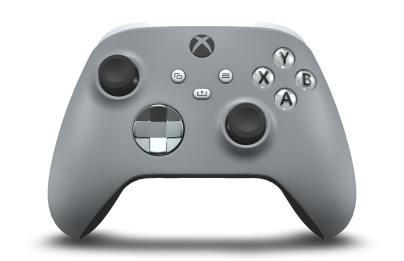 Xbox Wireless Controller - Hoofdtekst: Asgrijs, D-Pads: Asgrijs (metallic), Duimsticks: Carbonzwart
