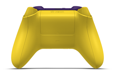 Controller with Lighting Yellow body, Lighting Yellow D-pad, and Astral Purple thumbsticks - back view