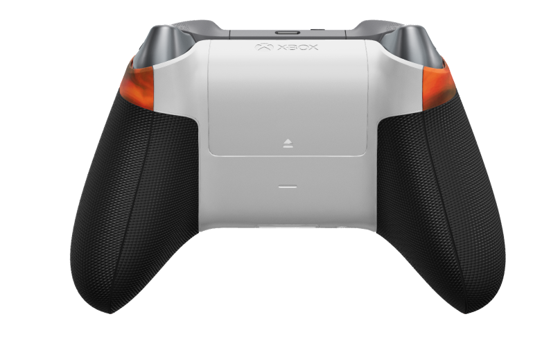 Xbox Wireless Controller - 몸체: 파이어 베이퍼, 방향 패드: 애쉬 그레이(메탈릭), 엄지스틱: 스톰 그레이
